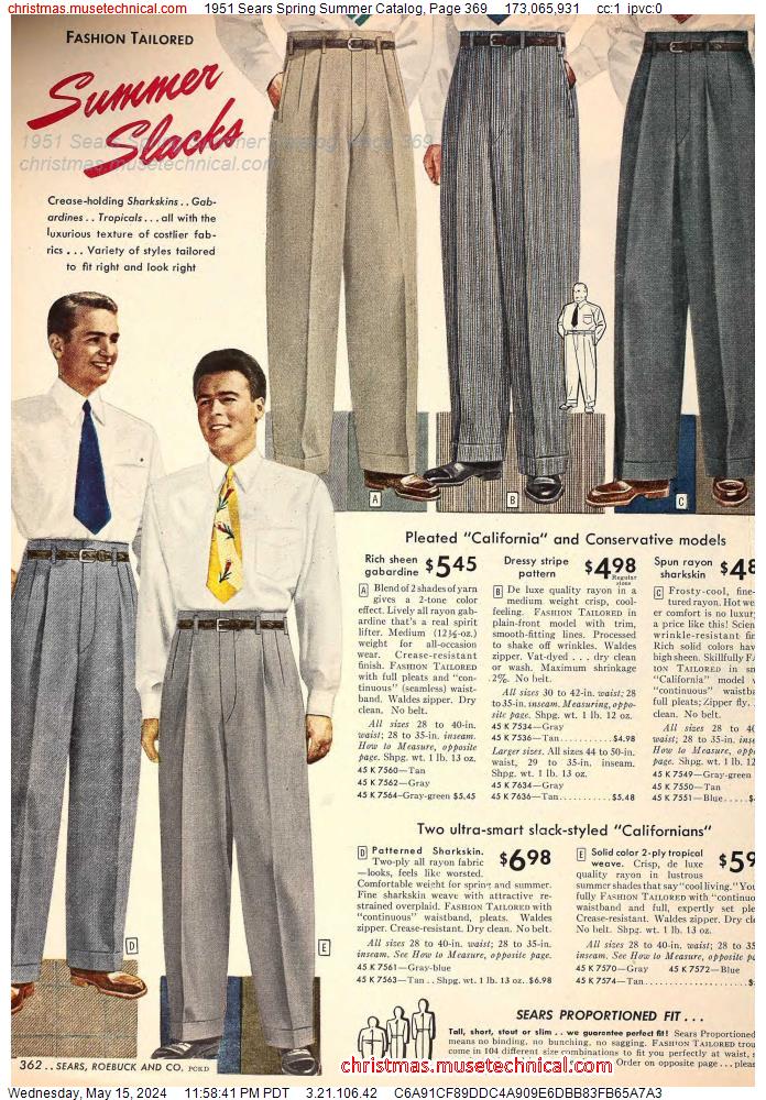 1951 Sears Spring Summer Catalog, Page 369