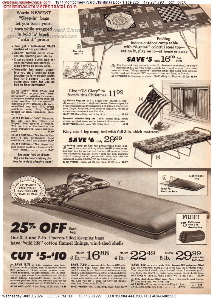 1971 Montgomery Ward Christmas Book, Page 225