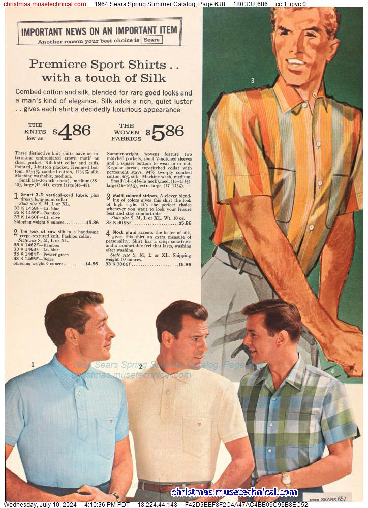 1964 Sears Spring Summer Catalog, Page 638