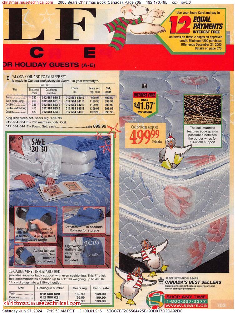 2000 Sears Christmas Book (Canada), Page 705