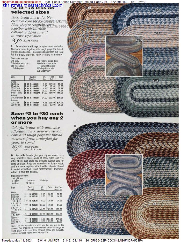 1993 Sears Spring Summer Catalog, Page 716