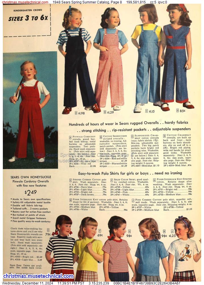 1948 Sears Spring Summer Catalog, Page 8