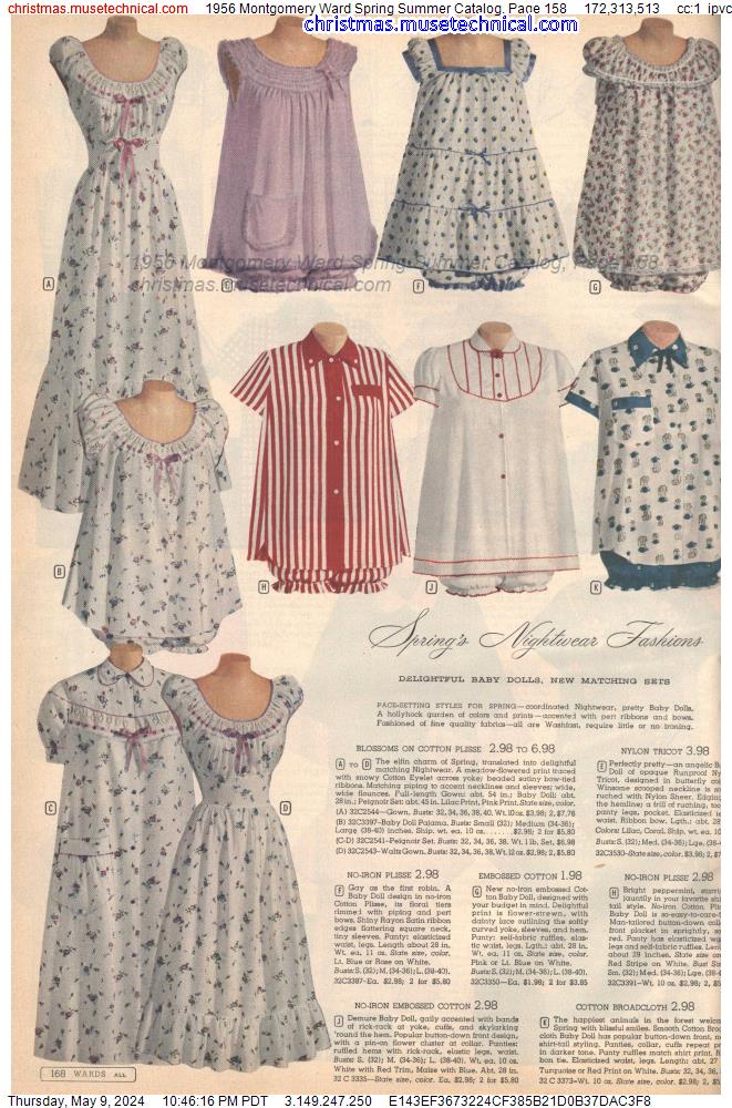 1956 Montgomery Ward Spring Summer Catalog, Page 158