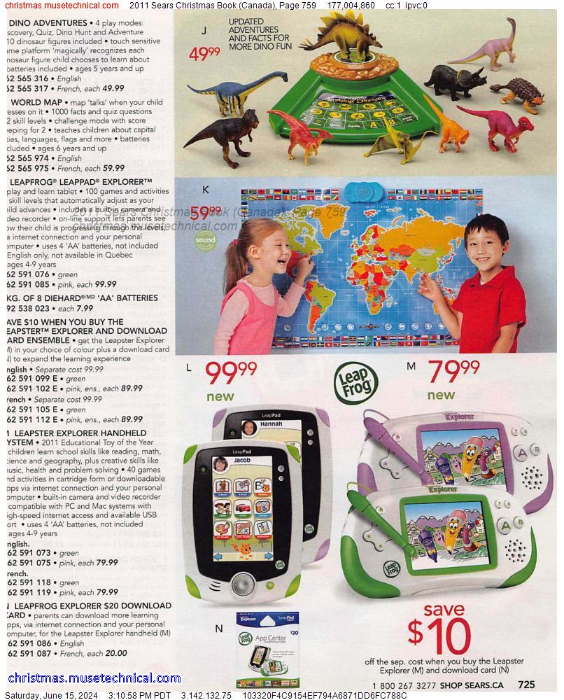 2011 Sears Christmas Book (Canada), Page 759