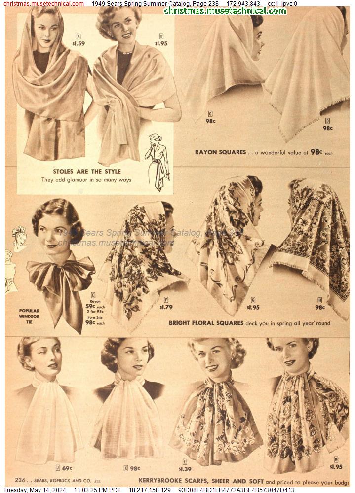 1949 Sears Spring Summer Catalog, Page 238