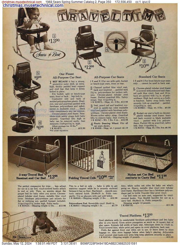 1968 Sears Spring Summer Catalog 2, Page 350
