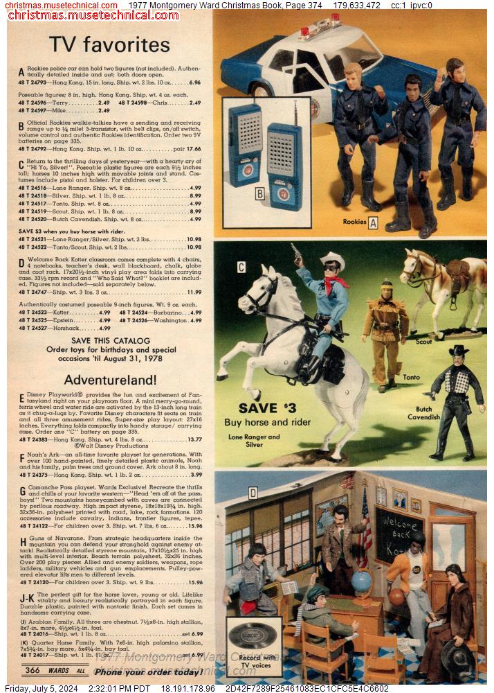 1977 Montgomery Ward Christmas Book, Page 374