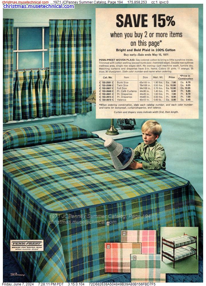 1971 JCPenney Summer Catalog, Page 194