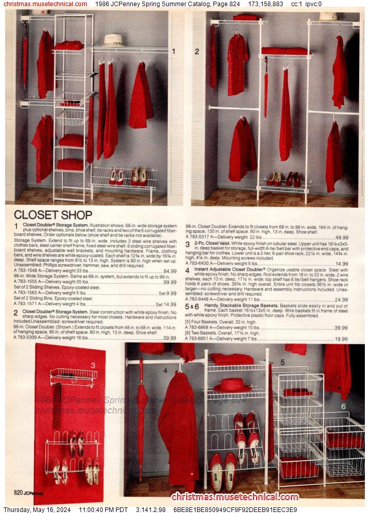 1986 JCPenney Spring Summer Catalog, Page 824
