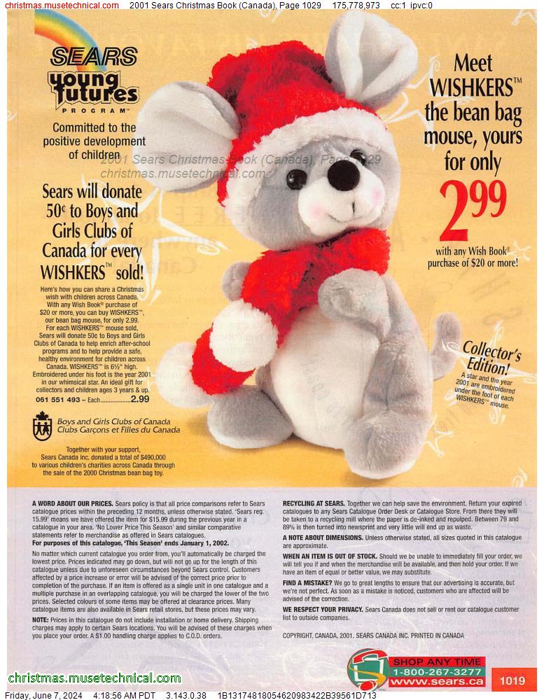2001 Sears Christmas Book (Canada), Page 1029