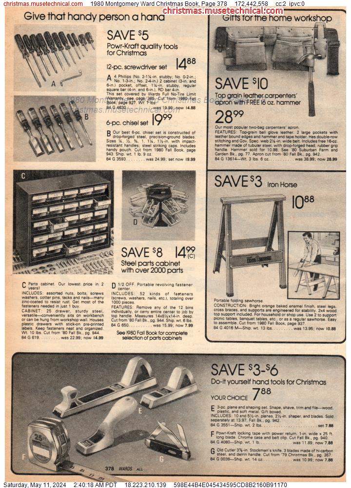 1980 Montgomery Ward Christmas Book, Page 378