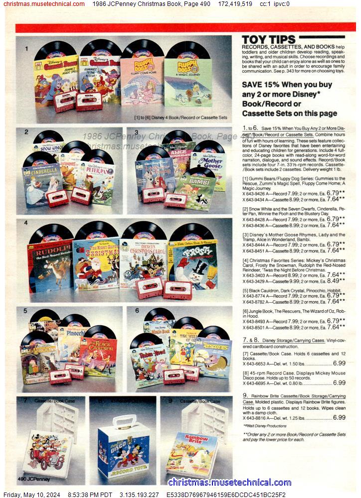 1986 JCPenney Christmas Book, Page 490