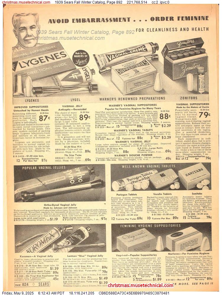 1939 Sears Fall Winter Catalog, Page 892