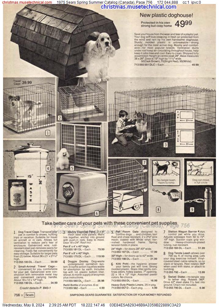 1975 Sears Spring Summer Catalog (Canada), Page 756