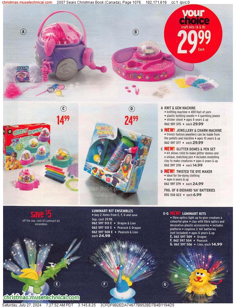 2007 Sears Christmas Book (Canada), Page 1076