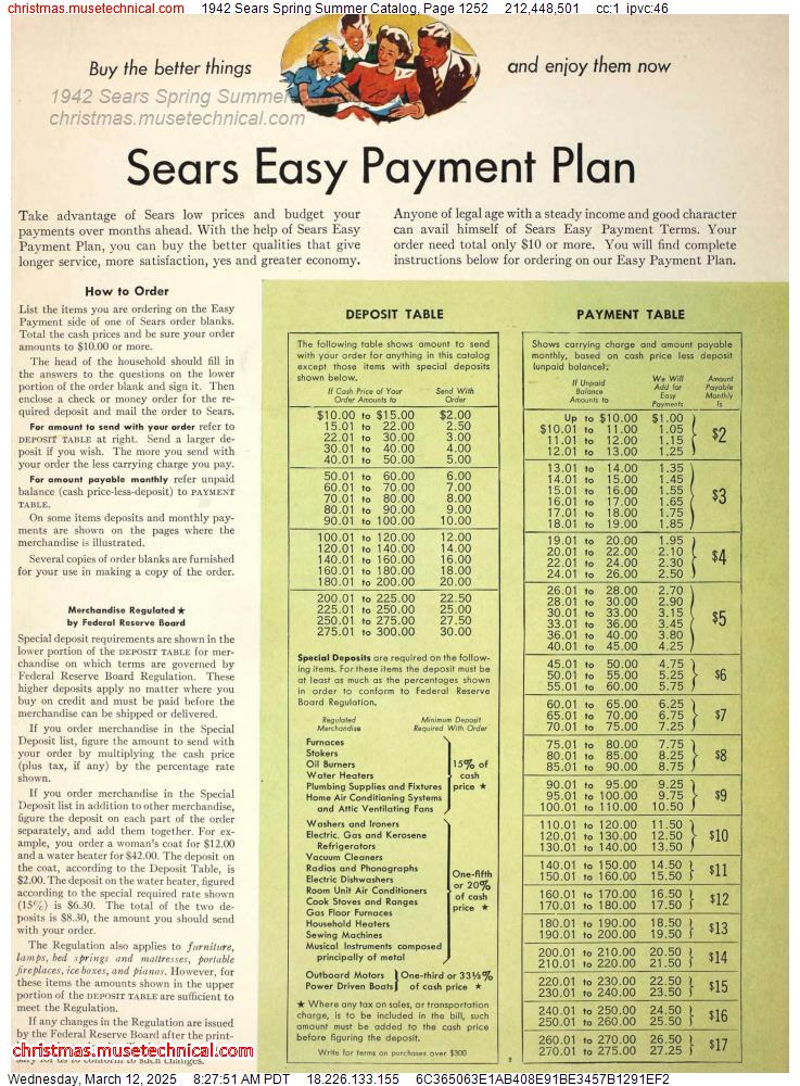 1942 Sears Spring Summer Catalog, Page 1252