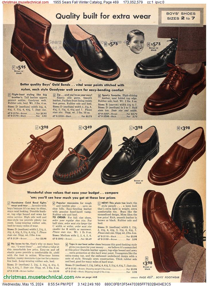 1955 Sears Fall Winter Catalog, Page 469