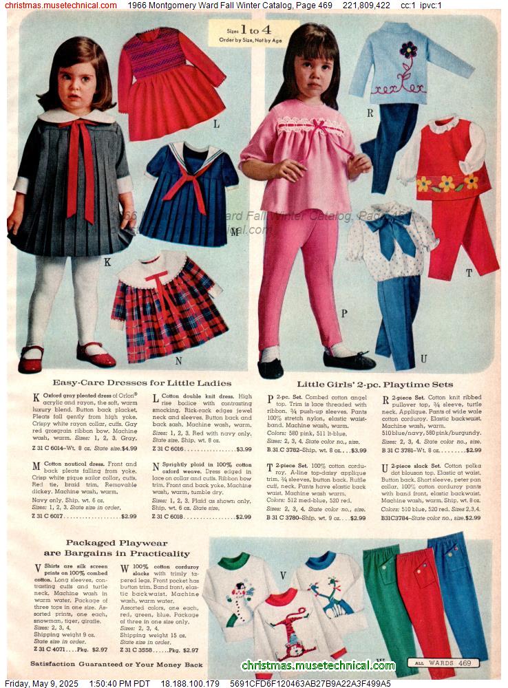 1966 Montgomery Ward Fall Winter Catalog, Page 469