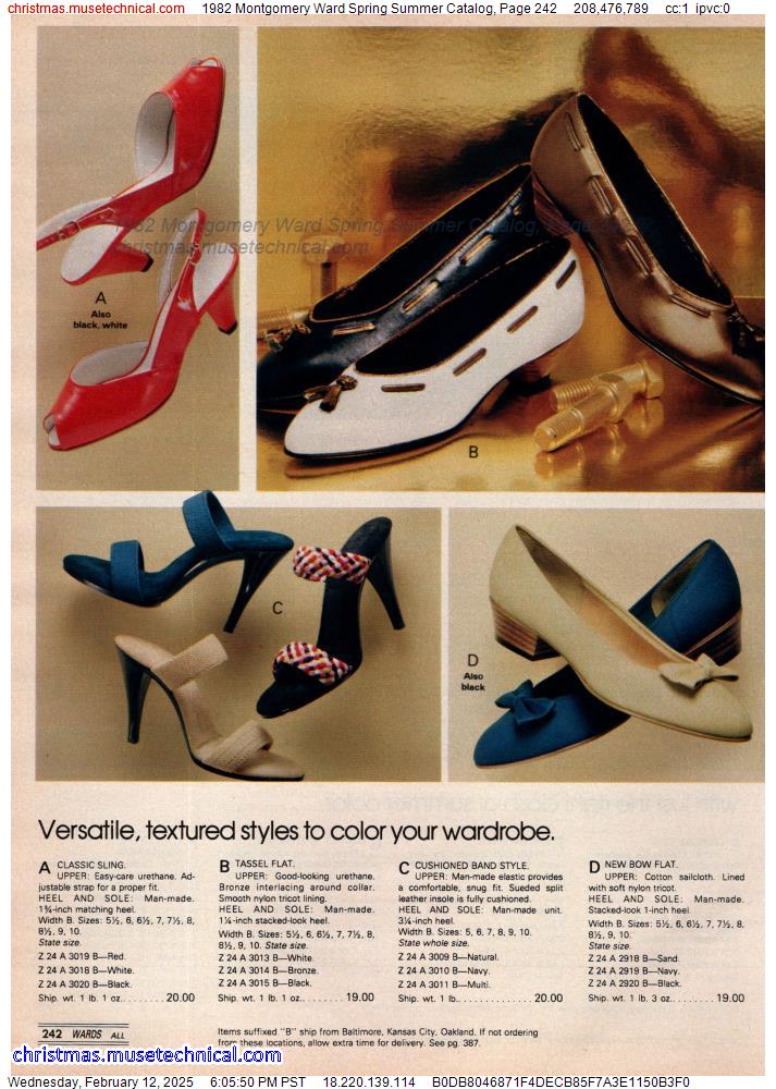 1982 Montgomery Ward Spring Summer Catalog, Page 242