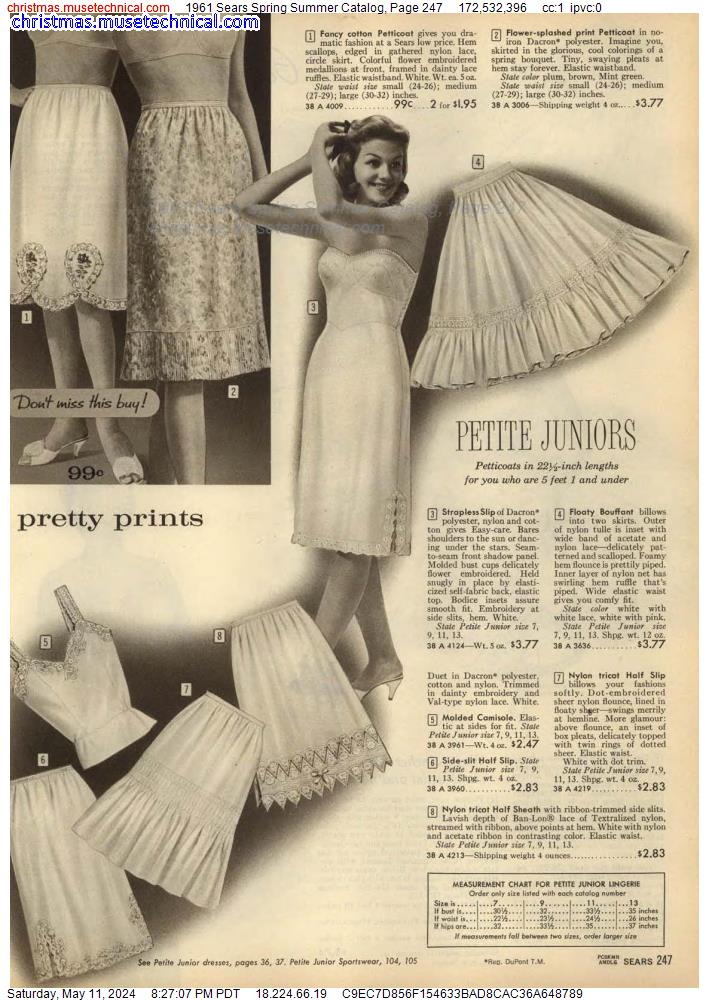 1961 Sears Spring Summer Catalog, Page 247
