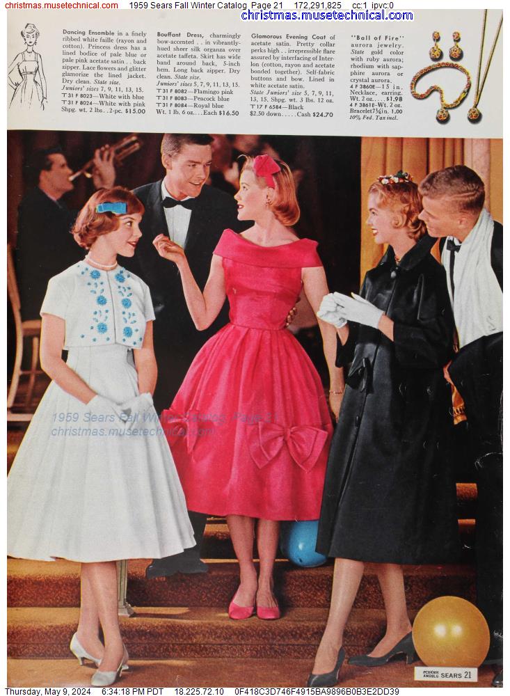 1959 Sears Fall Winter Catalog, Page 21