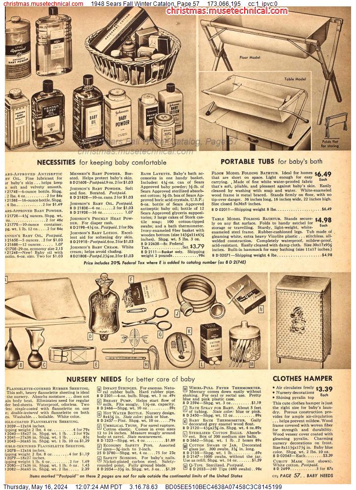 1948 Sears Fall Winter Catalog, Page 57