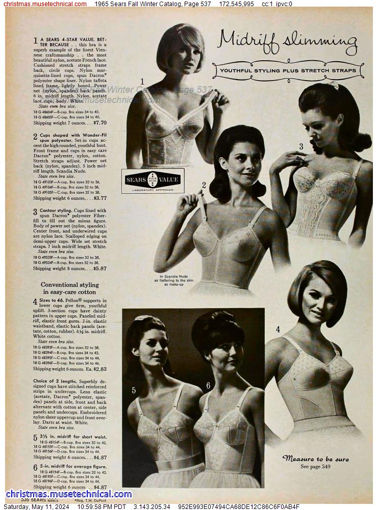 1965 Sears Fall Winter Catalog, Page 537