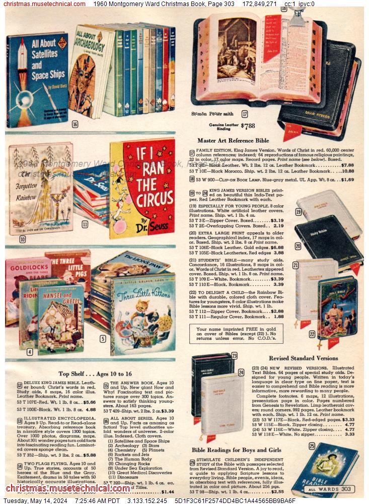 1960 Montgomery Ward Christmas Book, Page 303