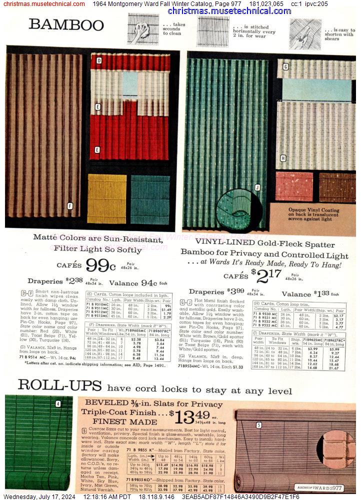 1964 Montgomery Ward Fall Winter Catalog, Page 977