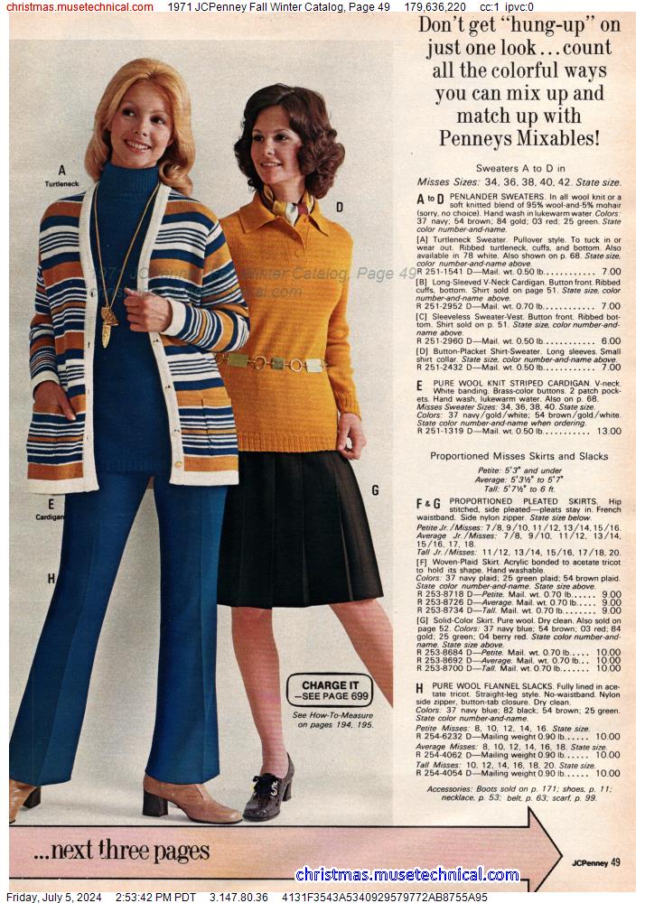 1971 JCPenney Fall Winter Catalog, Page 49