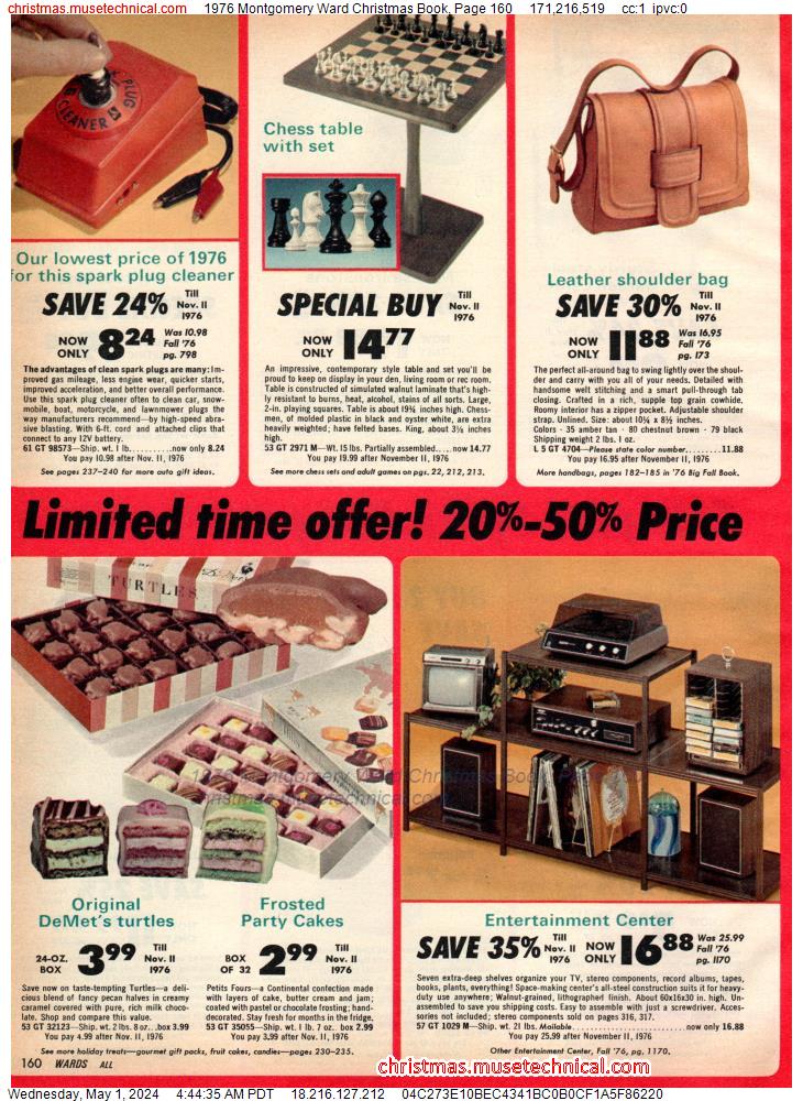 1976 Montgomery Ward Christmas Book, Page 160