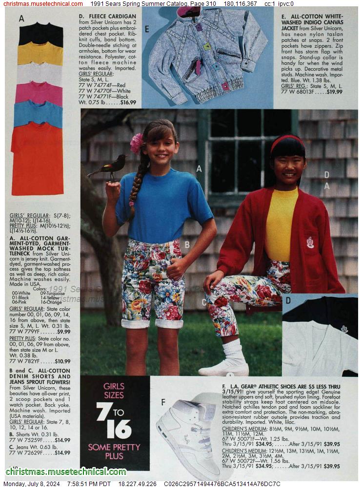 1991 Sears Spring Summer Catalog, Page 310