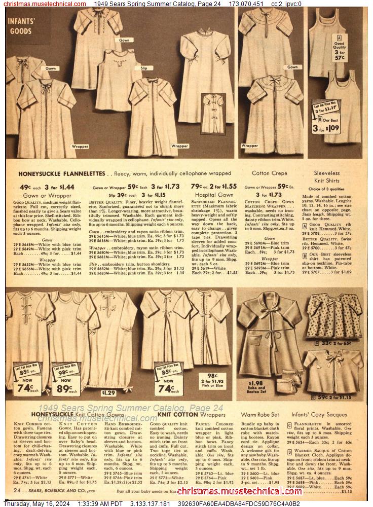 1949 Sears Spring Summer Catalog, Page 24