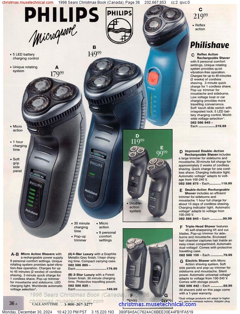 1996 Sears Christmas Book (Canada), Page 36