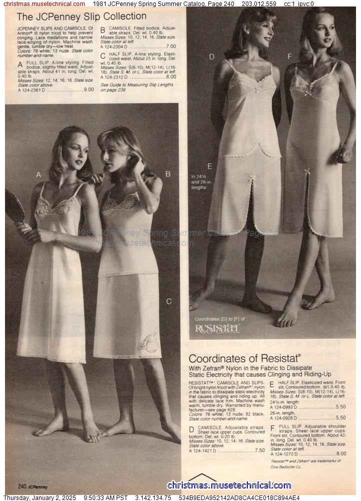 1981 JCPenney Spring Summer Catalog, Page 240