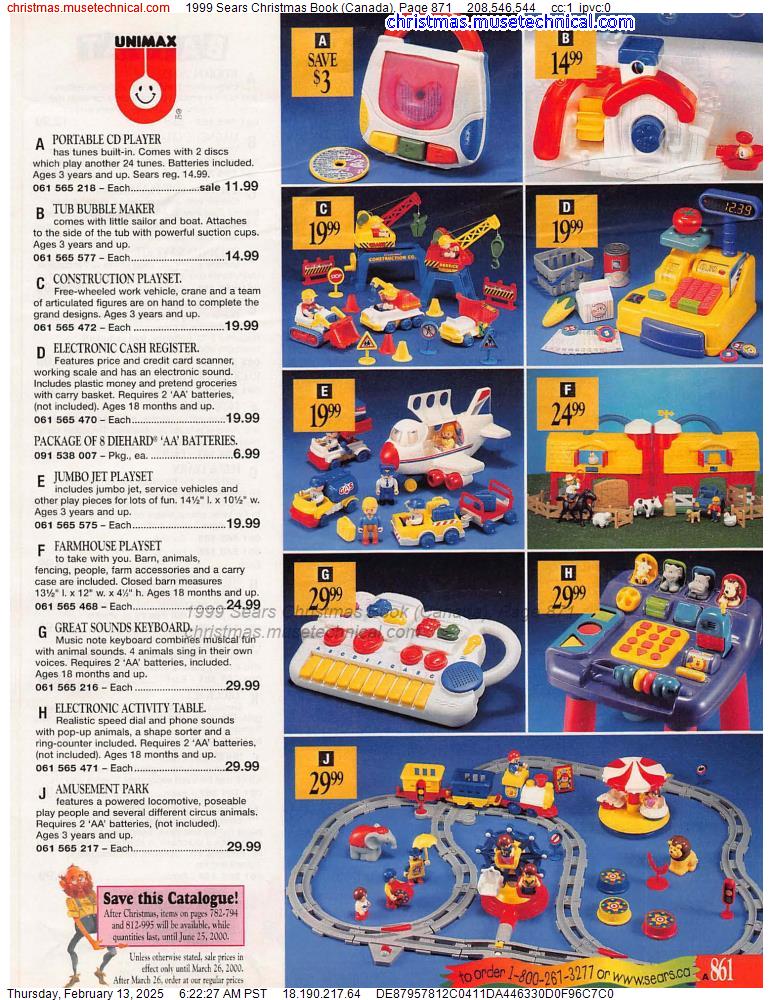 1999 Sears Christmas Book (Canada), Page 871