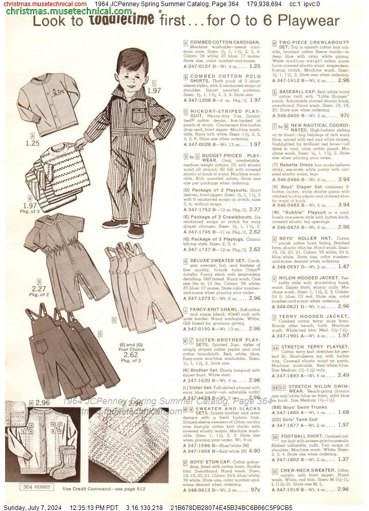 1964 JCPenney Spring Summer Catalog, Page 364