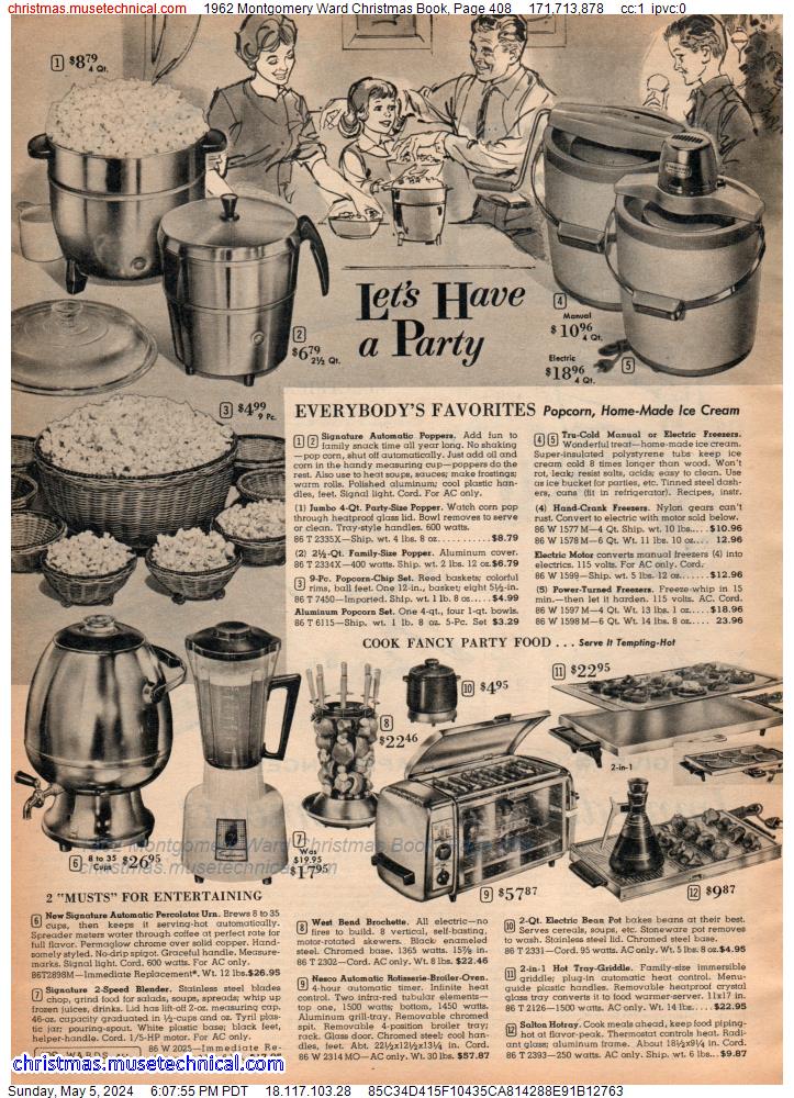 1962 Montgomery Ward Christmas Book, Page 408