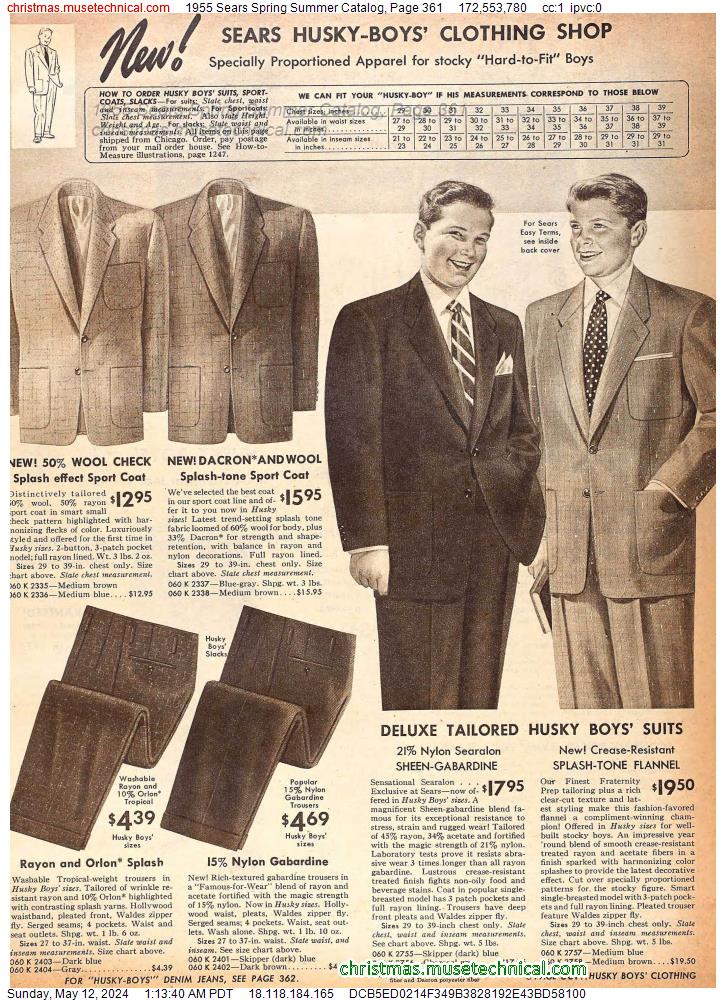 1955 Sears Spring Summer Catalog, Page 361