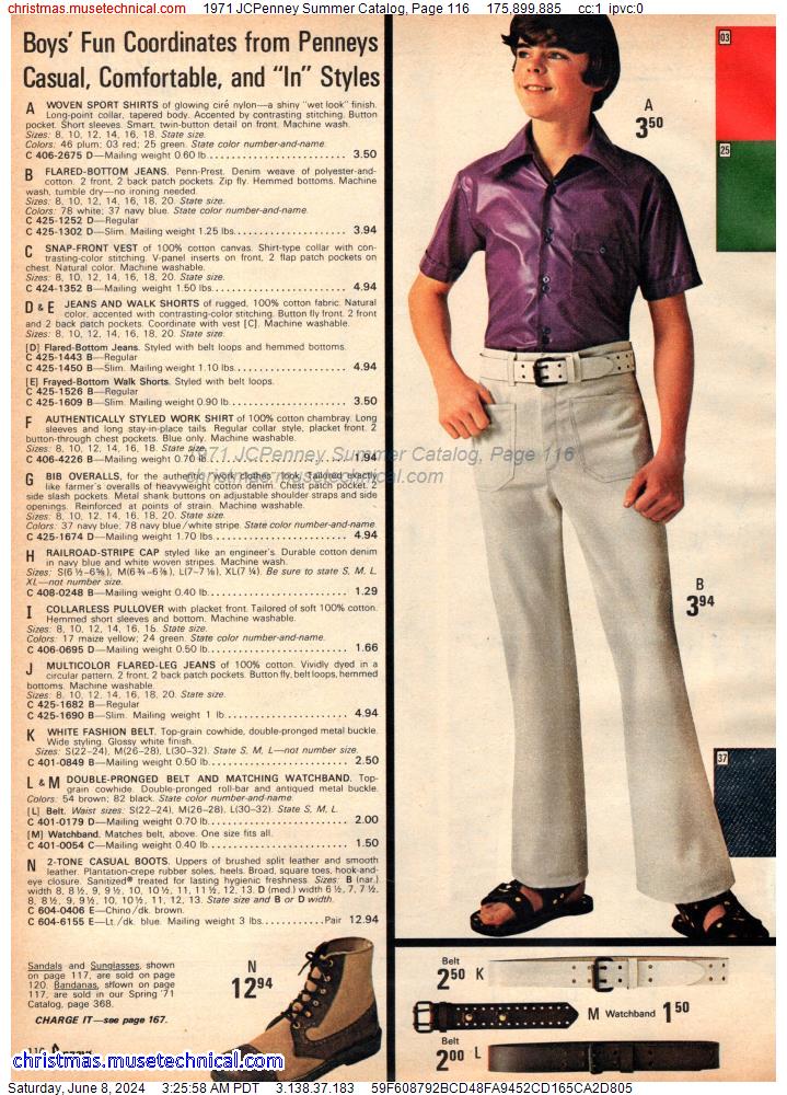 1971 JCPenney Summer Catalog, Page 116