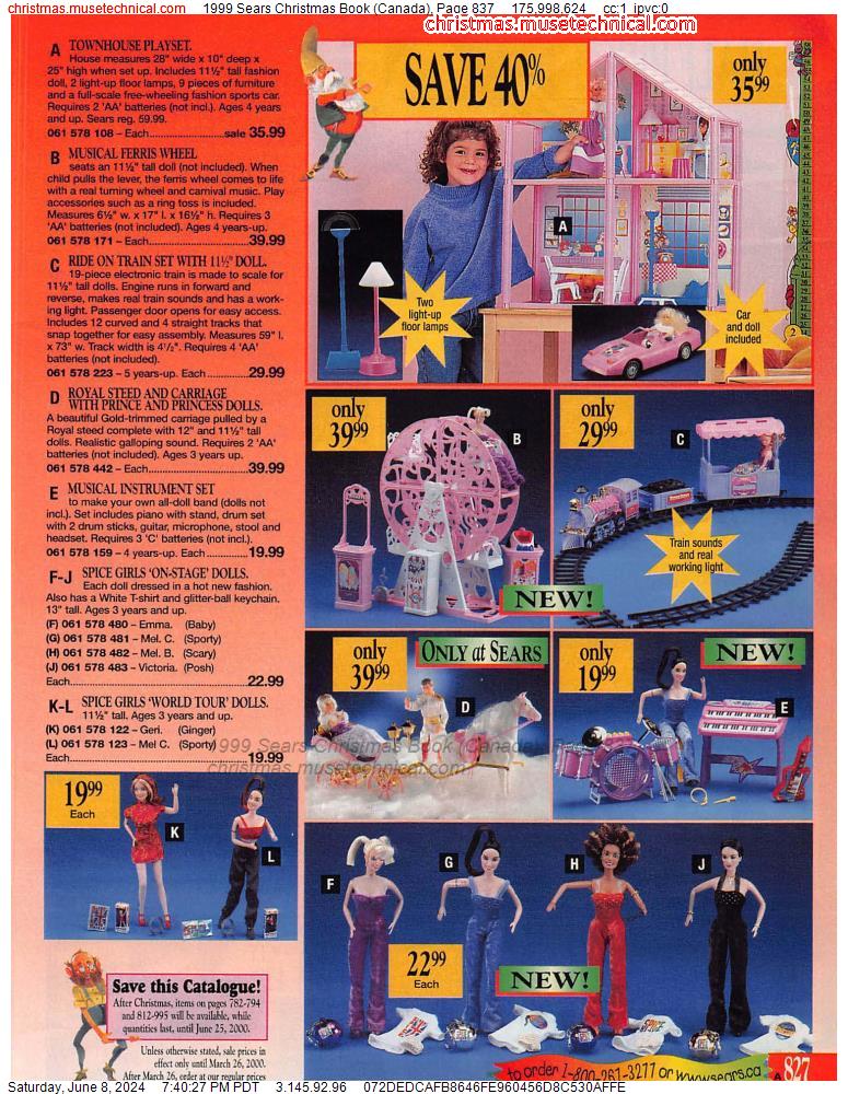 1999 Sears Christmas Book (Canada), Page 837