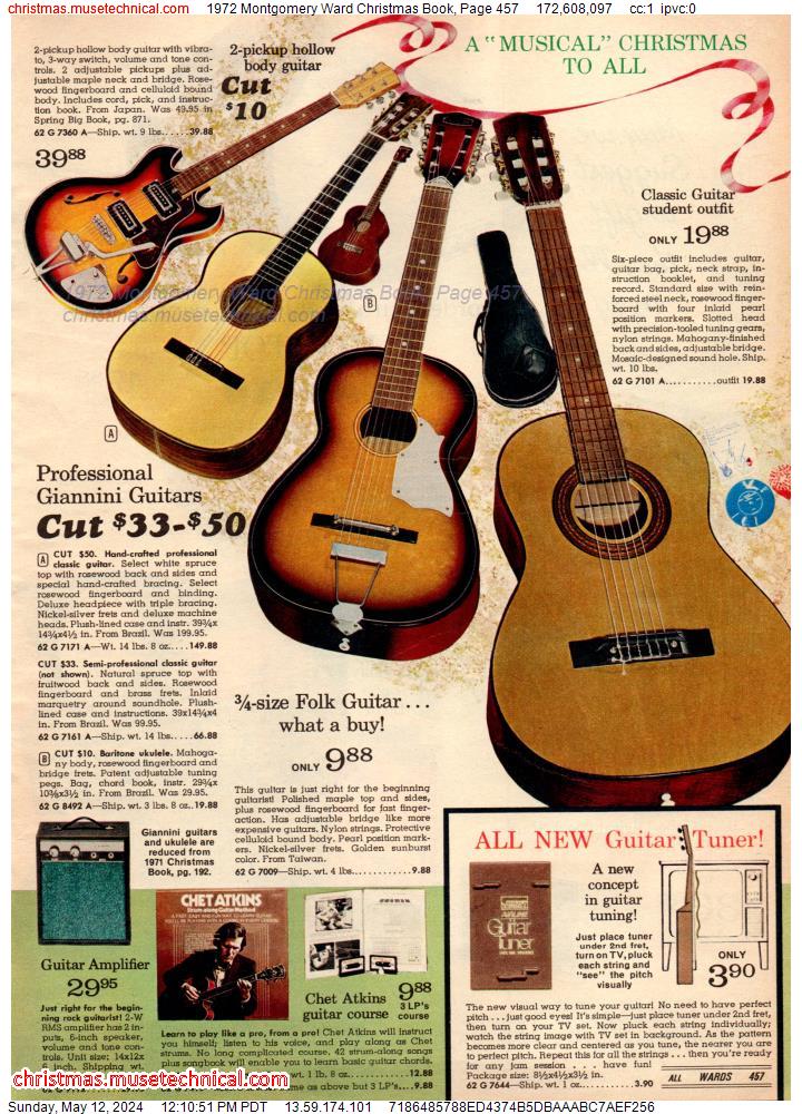 1972 Montgomery Ward Christmas Book, Page 457