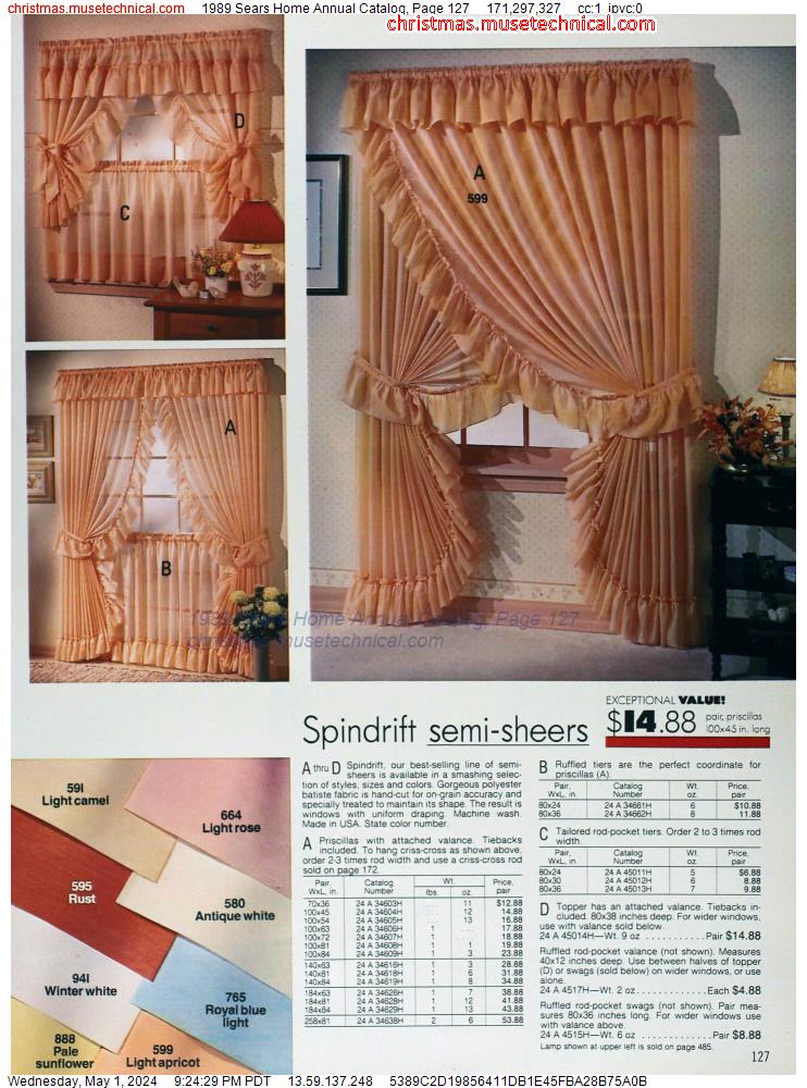 1989 Sears Home Annual Catalog, Page 127