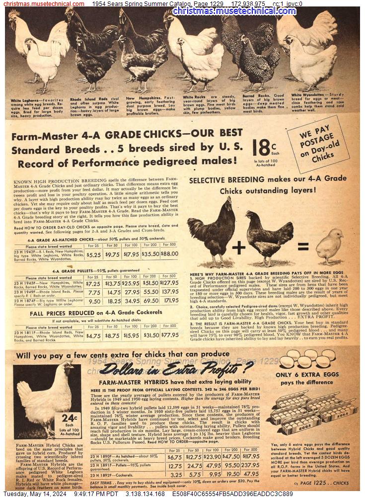 1954 Sears Spring Summer Catalog, Page 1229