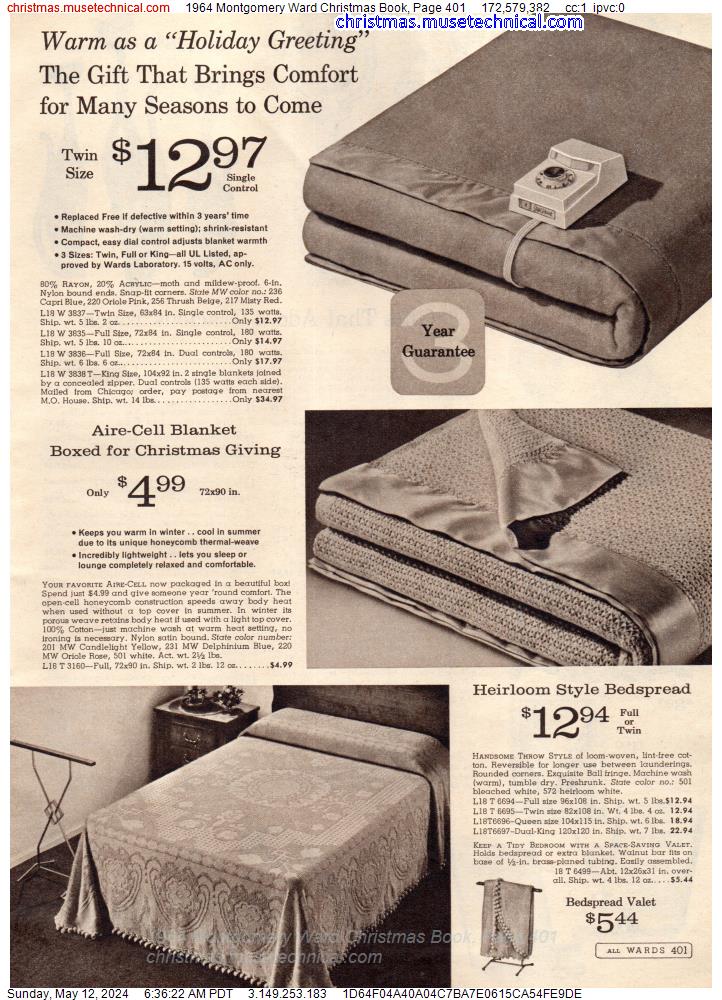 1964 Montgomery Ward Christmas Book, Page 401