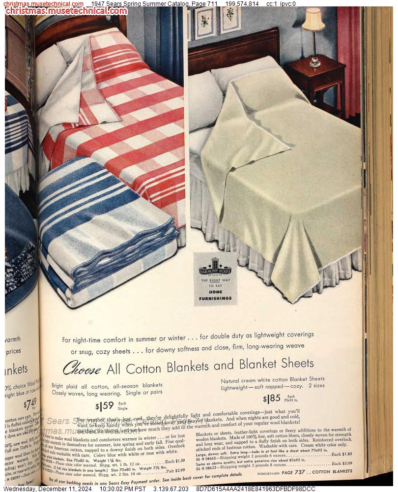 1947 Sears Spring Summer Catalog, Page 711