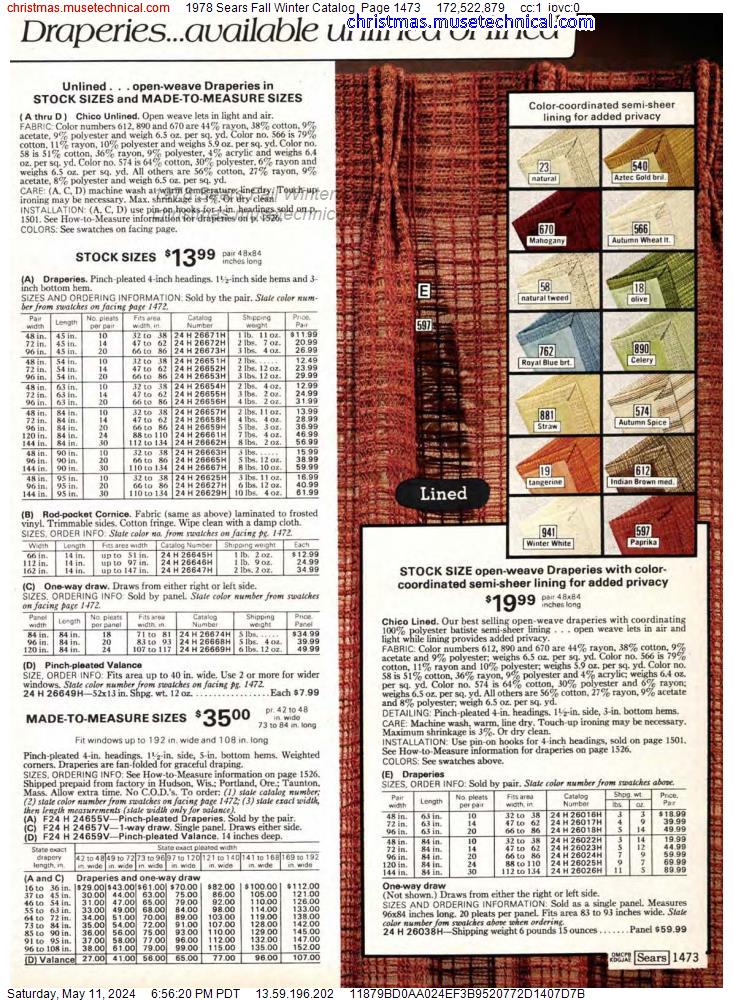 1978 Sears Fall Winter Catalog, Page 1473