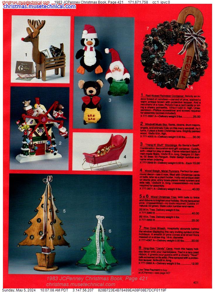 1983 JCPenney Christmas Book, Page 421