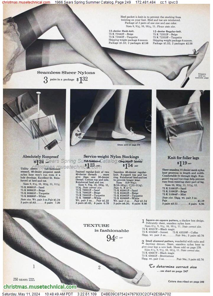 1966 Sears Spring Summer Catalog, Page 249