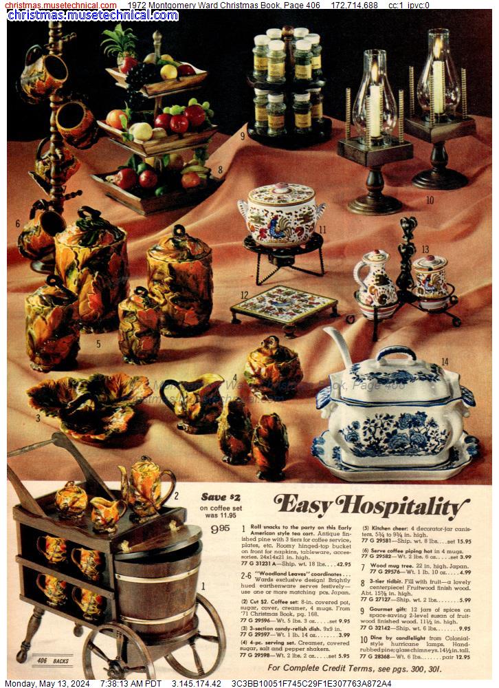 1972 Montgomery Ward Christmas Book, Page 406
